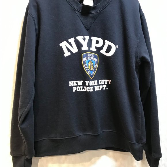NYPD sz s  Torkia int. inc sweatshirt navy blue - Picture 1 of 5